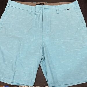 Hurley Aqua Men's Flat Front Shorts